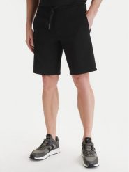 Armani Exchange Szorty sportowe XM000372 AF10818 UC001 Czarny Regular Fit. Czarne krótkie spodenki sportowe męskie Armani Exchange, l, bez wzorów, z bawełny. Za 419.99 zł.