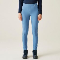 Damskie spodnie trekkingowe Regatta PENTRE STRTCH. Niebieskie spodnie sportowe damskie Regatta, bez wzorów, z elastanu, trekkingowe. W wyprzedaży za 273.50 zł.