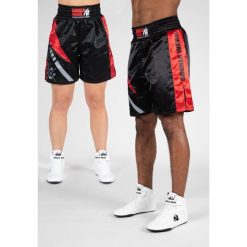 Spodenki do boksu męskie Gorilla Wear Hornell Boxing Shorts. Czarne szorty męskie GORILLA WEAR, m, bez wzorów, z tkaniny. Za 201.80 zł.