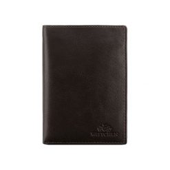 Skórzany portfel w kolorze brązowym - (S)9,5 x (W)13,5 cm. Brązowe portfele męskie Wittchen, z materiału. W wyprzedaży za 129.95 zł.