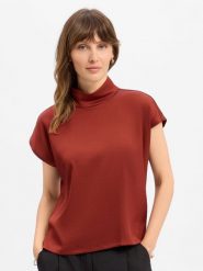 Drykorn Bluzka - Alaria_1 Kobiety Satyna brązowy, 40. Brązowe bluzki damskie DRYKORN, bez wzorów, z satyny, bez kołnierzyka, bez ramiączek. Za 429.95 zł.