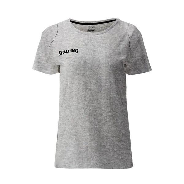 Koszulka damska Spalding Essential. Szare t-shirty damskie Spalding, xl, bez wzorów, z bawełny, bez kołnierzyka. Za 140.20 zł.