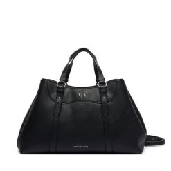 Torebka Armani Exchange. Czarne torebki do ręki damskie Armani Exchange, bez wzorów, klasyczne, bez dodatków. Za 839.99 zł.