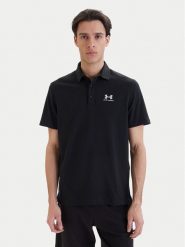 Under Armour Polo UA Icon 1386608 Czarny Loose Fit. Czarne koszulki polo męskie Under Armour, m, bez wzorów, z syntetyku, bez ramiączek. Za 199.99 zł.