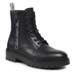 Kozaki Calvin Klein Jeans. Czarne kozaki męskie Calvin Klein Jeans, z jeansu. Za 849.99 zł.