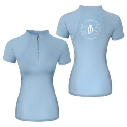 Bluzka techniczna z krótkim rękawem JD ATTACK Cathrine. Niebieskie bluzki damskie JD ATTACK, m, bez wzorów, sportowe, bez kołnierzyka, bez ramiączek. Za 189.00 zł.