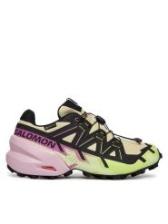 Salomon Buty do biegania Speedcross 6 Gore-Tex L47985700 Żółty. Żółte obuwie sportowe damskie Salomon, bez wzorów, z gore-texu, do biegania. Za 719.99 zł.