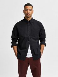 Selected Homme Koszula Rick 16077359 Czarny Regular Fit. Czarne koszule męskie Selected Homme, m, bez wzorów, z bawełny, bez kołnierzyka, bez ramiączek. Za 149.99 zł.