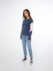 Bluza damska Protest NXGSHAUN sweatshirt. Niebieskie bluzy damskie Protest, xs, bez wzorów, z bawełny, bez kaptura. Za 179.99 zł.