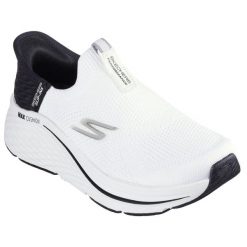 Buty do chodzenia damskie Skechers Max Cushioning Elite 2.0. Białe obuwie sportowe damskie Skechers, bez wzorów, z materiału, do biegania, Skechers Sport. Za 584.00 zł.