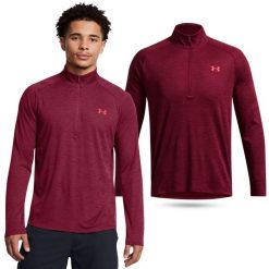Koszulka męska treningowa Under Armour Tech z długim rękawem. Brązowe bluzy męskie Under Armour, m, bez wzorów, bez kaptura. W wyprzedaży za 158.20 zł.