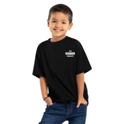 Koszulka sportowa lifestyle chłopięca Skeleton krótki rękaw bawełna. Czarne t-shirty dla chłopców SIROKO, bez wzorów, z bawełny, bez ramiączek. Za 84.85 zł.
