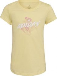 Adidas Koszulka adidas 3 BAR G Tee HL1619. T-shirty damskie Adidas, bez wzorów, bez kołnierzyka. Za 65.78 zł.
