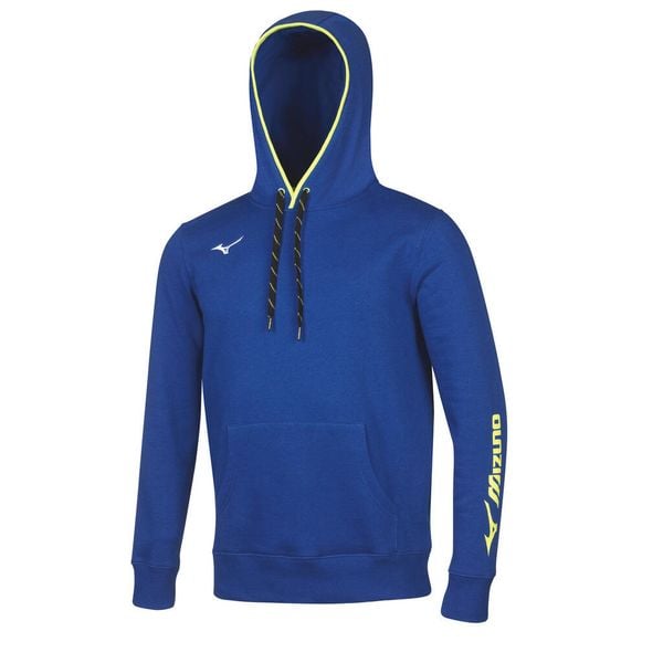 Bluza z kapturem Mizuno Team. Szare bluzy męskie Mizuno, xl, bez wzorów, z poliesteru, z kapturem, na fitness i siłownię. Za 233.50 zł.