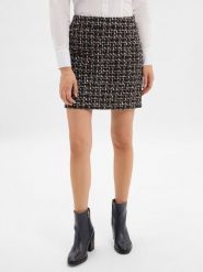 BOSS Orange Spódnica mini - Valedi Kobiety Bouclé czarny|wielokolorowy, 42. Czarne spódnice damskie Boss Orange, na jesień, bez wzorów, mini. Za 549.95 zł.