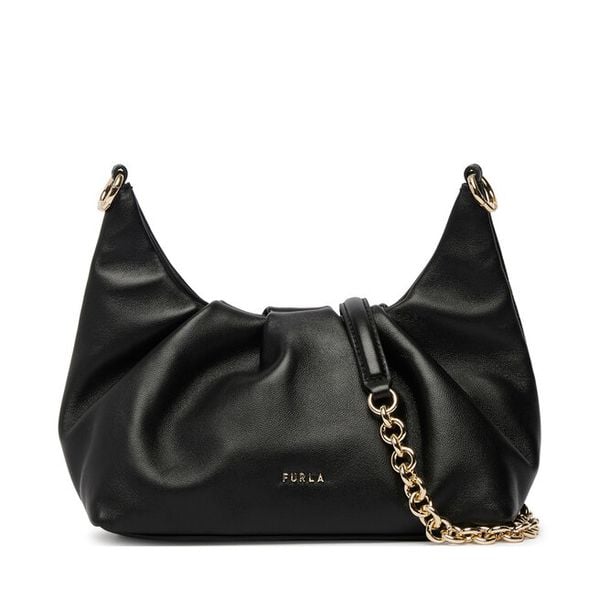 Torebka Furla. Czarne torebki do ręki damskie Furla, bez wzorów, klasyczne, bez dodatków. Za 1,179.00 zł.