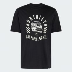 KOSZULKA Z GRAFIKĄ AUDI REVOLUT F1 TEAM GABRIEL BORTOLETO II. Białe koszulki sportowe męskie Adidas, s, bez wzorów, z bawełny, bez kołnierzyka, bez ramiączek. Za 179.00 zł.