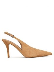 Guess Szpilki FLPPRI SUE05 Brązowy. Brązowe szpilki damskie Guess, z aplikacjami, ze skóry, bez obcasa, bez zapięcia. Za 639.99 zł.