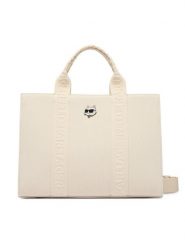 KARL LAGERFELD Torebka B2W50090 Kremowy. Białe torebki do ręki damskie KARL LAGERFELD, bez wzorów, z materiału, bez dodatków. Za 549.99 zł.