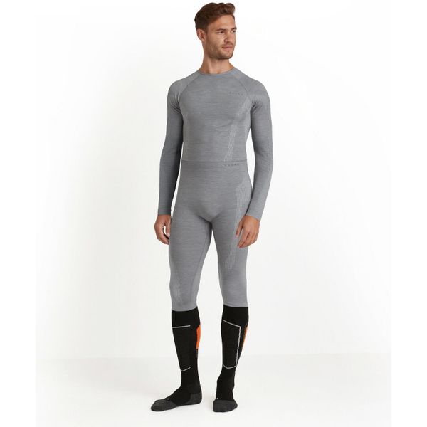 Legginsy Falke Wool-Tech. Szare legginsy sportowe męskie Falke, xl, bez wzorów, z elastanu. Za 404.55 zł.