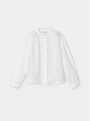 Mayoral Koszula 4105 Écru Regular Fit. Bluzki dla dziewczynek Mayoral, bez wzorów, z wiskozy, bez kołnierzyka, bez ramiączek. Za 69.99 zł.