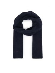 Tommy Hilfiger Szalik Flag AW0AW19120 Granatowy. Niebieskie szaliki i chusty damskie Tommy Hilfiger, bez wzorów, z bawełny. Za 289.99 zł.