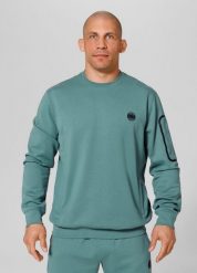 Bluza męska Pitbull Explorer. Zielone bluzy męskie PITBULL, na lato, m, bez wzorów, z elastanu, bez kaptura. Za 229.00 zł.