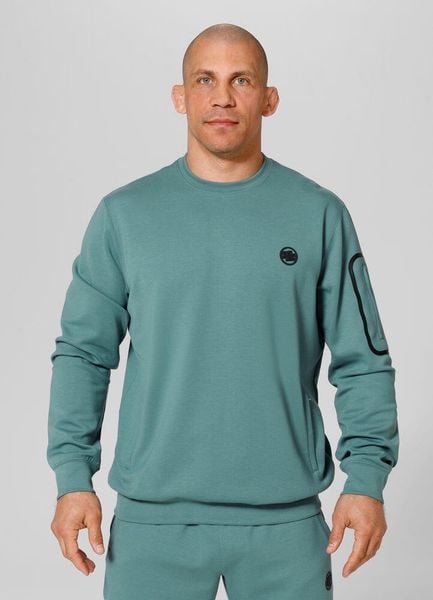 Bluza męska Pitbull Explorer. Zielone bluzy męskie PITBULL, na lato, m, bez wzorów, z elastanu, bez kaptura. Za 229.00 zł.