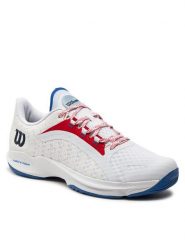Wilson Buty do tenisa Hurakn Pro WRS331710 Biały. Białe buty sportowe męskie Wilson, z meshu, bez zapięcia, tenisowe. Za 699.99 zł.