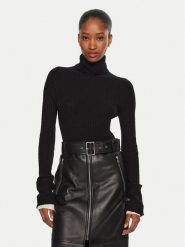 Pinko Golf Kanaani 104344 A278 Czarny Regular Fit. Czarne swetry damskie Pinko, m, bez wzorów, z wełny, bez kołnierzyka, bez ramiączek, bez kaptura. Za 519.99 zł.