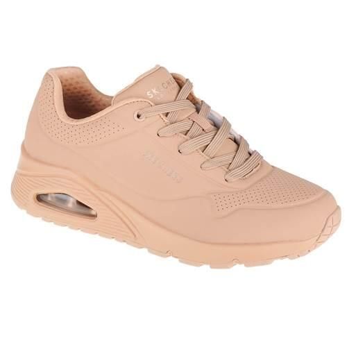 Buty do chodzenia damskie Skechers Uno-Stand on Air. Brązowe obuwie sportowe damskie Skechers, bez wzorów, z materiału, trekkingowe, Skechers Sport. Za 473.00 zł.