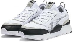 Damskie trampki PUMA RS Core. Białe trampki i tenisówki damskie Puma, bez wzorów, ze skóry, eleganckie, bez zapięcia. Za 306.53 zł.