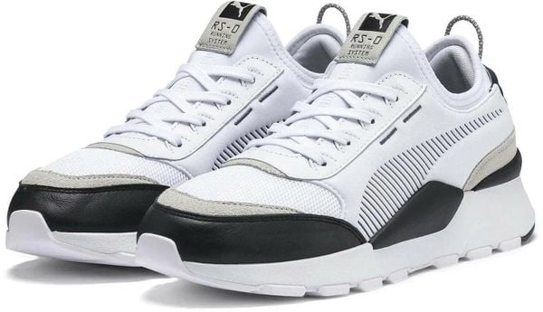 Damskie trampki PUMA RS Core. Białe trampki i tenisówki damskie Puma, bez wzorów, ze skóry, eleganckie, bez zapięcia. Za 306.69 zł.