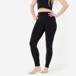 Legginsy do jogi damskie Kimjaly. Czarne legginsy damskie KIMJALY, s, bez wzorów, z dzianiny, długie, na jogę i pilates. Za 119.99 zł.