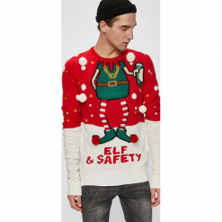 Brave Soul - Sweter. Szare swetry przez głowę męskie Brave Soul, z dzianiny, z okrągłym kołnierzem. W wyprzedaży za 99.90 zł.