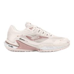 Buty do tenisa Joma Slam Lady 2423 TSLALW2423OM beżowy. Brązowe obuwie sportowe damskie bez wzorów, z gumy, na fitness i siłownię. Za 501.51 zł.