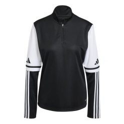 Damska bluza dresowa adidas Squadra25. Białe swetry damskie Adidas, na zimę, bez wzorów, z dresówki, bez kołnierzyka, bez ramiączek, bez kaptura. Za 131.99 zł.