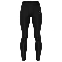 Legginsy męskie adidas TF Long Tight. Czarne legginsy sportowe męskie Adidas, m, bez wzorów, z elastanu, długie, na fitness i siłownię. Za 191.75 zł.