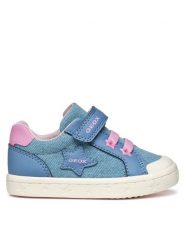 Geox Sneakersy B Gisli B551MA 01354 C4094 M Niebieski. Niebieskie buty sportowe dziewczęce Geox, bez wzorów, z materiału, bez zapięcia. Za 129.99 zł.