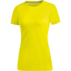 Koszulka damska Jako Run 2.0. Żółte koszulki sportowe damskie Jako, bez wzorów, z materiału, bez kołnierzyka, bez ramiączek, do biegania. Za 160.00 zł.