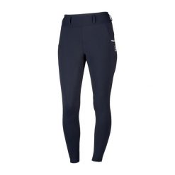 Dziewczęce legginsy jeździeckie z pełną przyczepnością HORKA Sofia. Niebieskie legginsy dla dziewczynek Horka, bez wzorów. Za 361.00 zł.