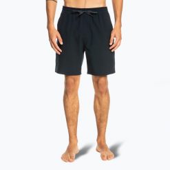 Szorty kąpielowe męskie Quiksilver Ocean Elastic 18". Czarne kąpielówki męskie Quiksilver, m, bez wzorów, do pływania. Za 209.99 zł.