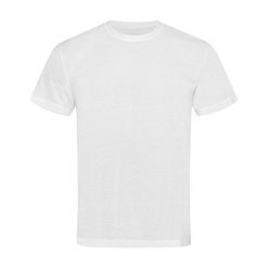 Męska Bawełniana Koszulka Dotykowa. Białe koszulki sportowe męskie Stedman, m, bez wzorów, z bawełny, bez kołnierzyka, bez ramiączek, trekkingowe. Za 50.99 zł.