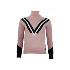 Damski sweter z golfem Peak Mountain Adonie. Czerwone bluzy sportowe damskie Peak Mountain, bez wzorów, bez kaptura, na golfa. Za 233.00 zł.