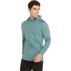 Bluza z kapturem męska Puma Team Final Casuals Hooded Jkt. Niebieskie bluzy męskie Puma, z bawełny, bez zapięcia, na fitness i siłownię. Za 231.99 zł.