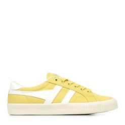 Sznurowane trampki damskie Gola Tennis Mark. Białe trampki i tenisówki damskie Gola, bez wzorów, z materiału, retro, bez zapięcia. Za 370.00 zł.