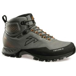 Buty turystyczne męskie Tecnica Plasma Mid S GTX. Szare trekkingi męskie TECNICA, na jesień. W wyprzedaży za 805.95 zł.