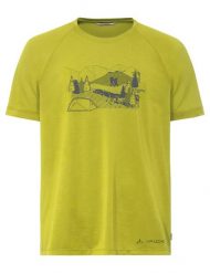 Koszulka funkcyjna M Gleann T-Shirt II. Zielone koszulki sportowe męskie Vaude, na lato, m, bez wzorów, z materiału, bez kołnierzyka, bez ramiączek, trekkingowe. Za 169.00 zł.