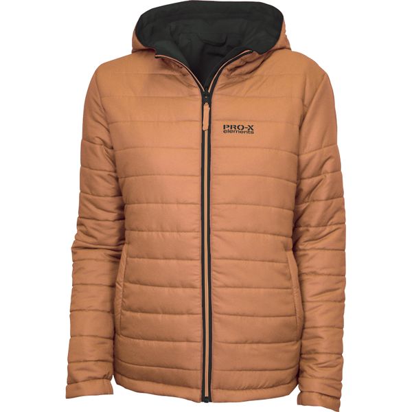Damska kurtka dwustronna Pro-X Elements Heike. Szare kurtki damskie PRO-X ELEMENTS, bez wzorów, z materiału, z kapturem. Za 484.00 zł.