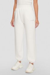 GUESS Dresowe damskie spodnie w kolorze ecru Cecilia Scuba, Rozmiar M. Brązowe spodnie dresowe damskie Guess, m, z aplikacjami, z dresówki. W wyprzedaży za 270.99 zł.